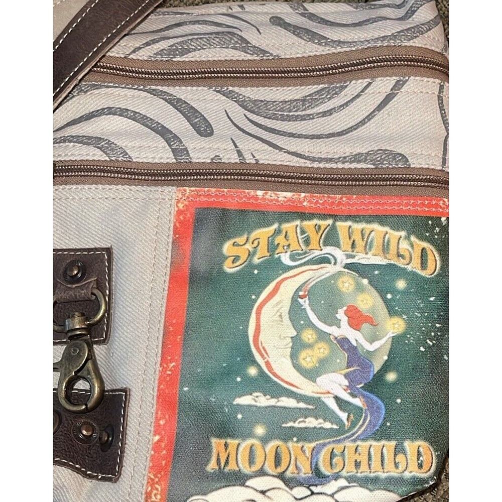 RAE’S STAY WILD MOONCHILD CROSSBODY Woman’s adjustable Strap Hippie Style Purse - Picture 2 of 12